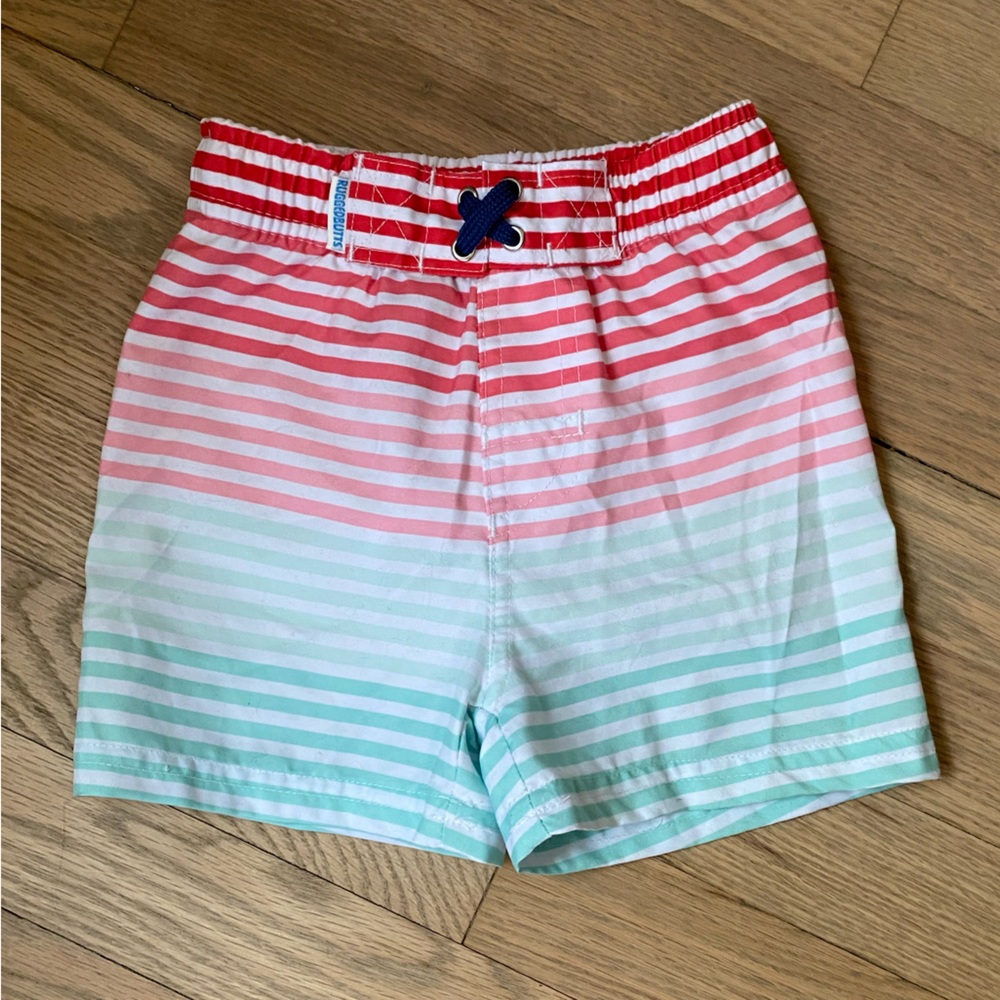 Stripe Swim Trunks